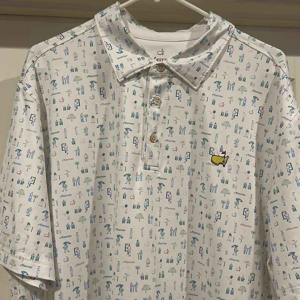 Masters XL Golf Shirt w/ Exclusive Pattern. Excellent Condition.
